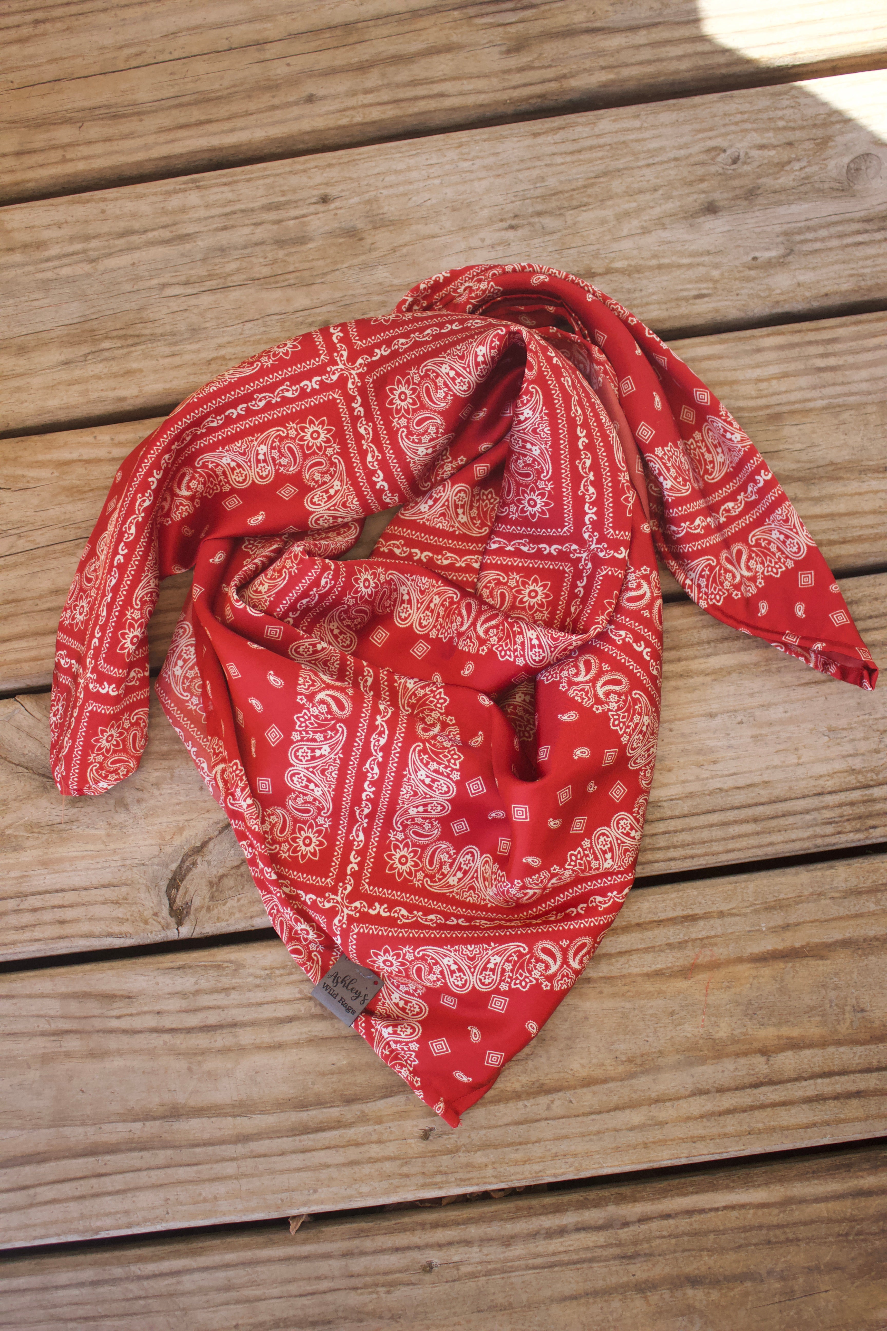 Red bandana – Ashley's Wild Rags